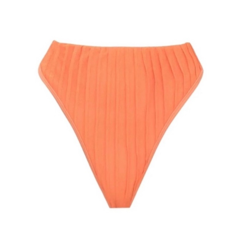 Andrea Iyamah Gara Peach‎ Orange High-Waisted Bikini Bottom XXL